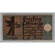 ALEMANIA 1921 BILLETE DE 50 Pfennig BERLIN SIN CIRCULAR HERMOSO